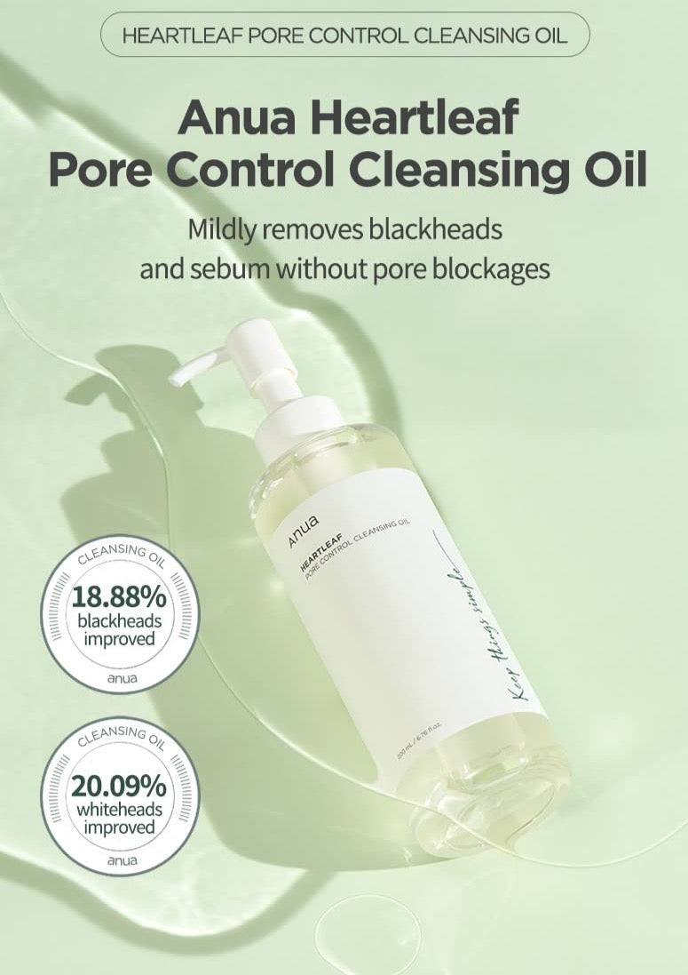 ANUA Heartleaf Pore Control Cleansing Oil (200ml) - CHERIPAI