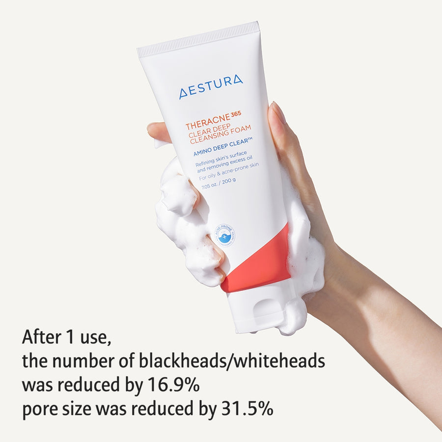 AESTURA Theracne 365 Clear Deep Cleansing Foam (200g)