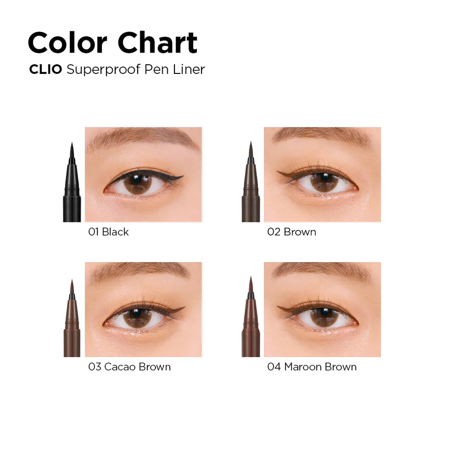 CLIO Superproof Pen Liner - 3 Shades (0.55ml) - CHERIPAI