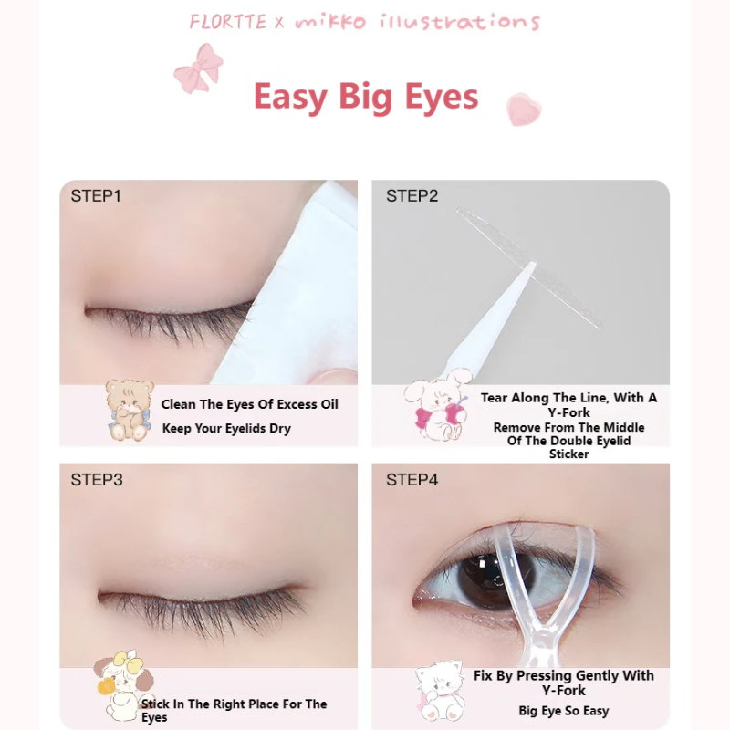 FLORTTE Mikko Double Eyelid Tape - 2 Types