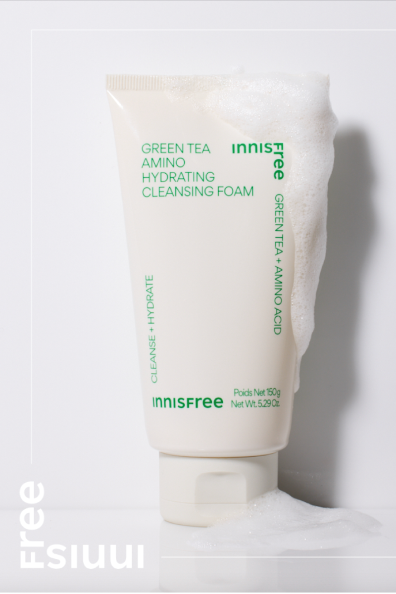 INNISFREE Green Tea Amino Hydrating Cleansing Foam (150ml) - CHERIPAI