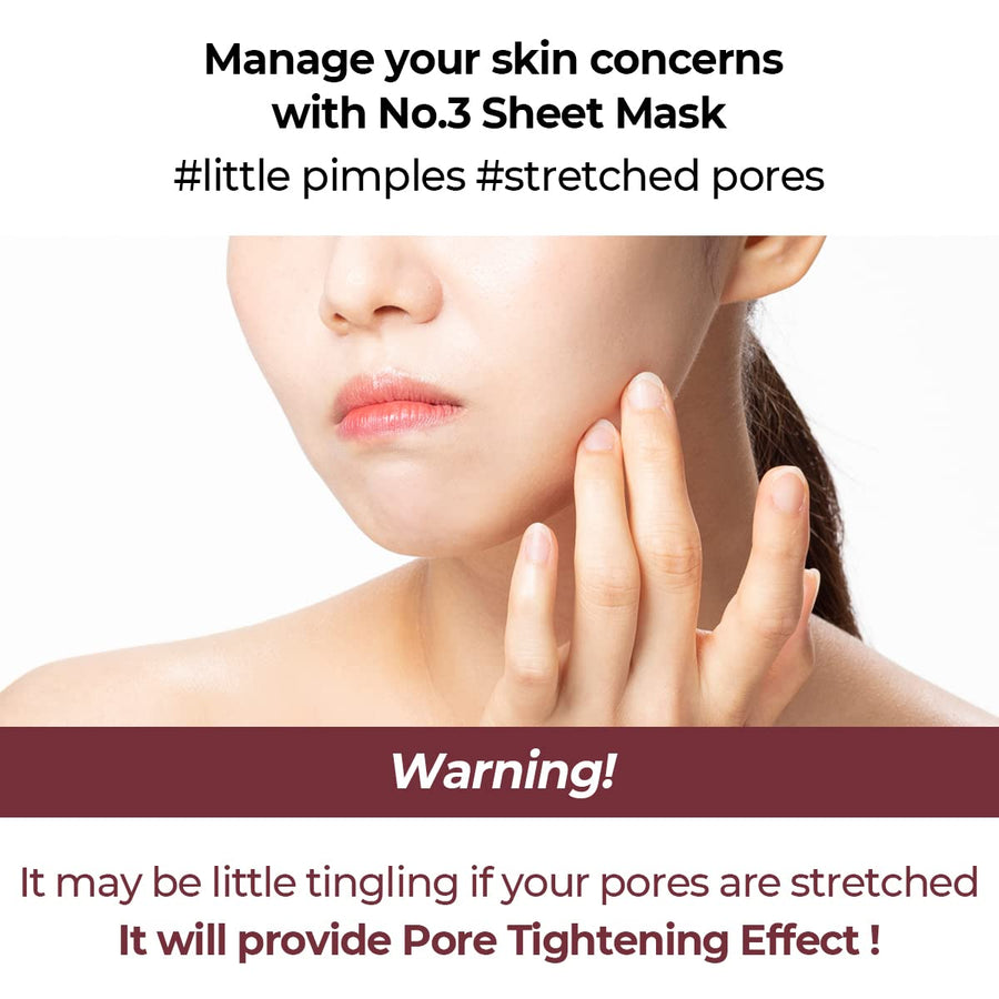 NUMBUZIN No.3 Tingle-Pore Soothing Sheet Mask (27ml) - CHERIPAI