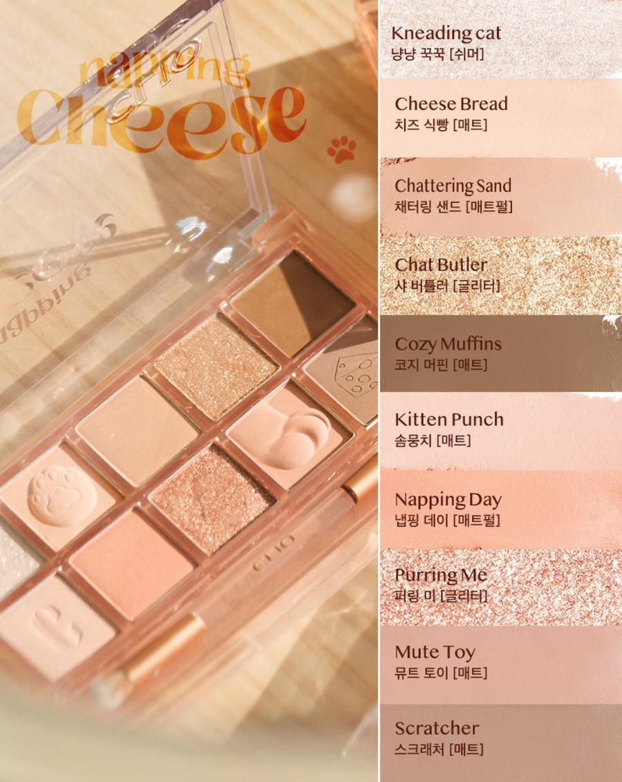 CLIO Pro Eye Palette Koshort In Seoul Limited Edition (+ Sticker Set) - 2 Types - CHERIPAI