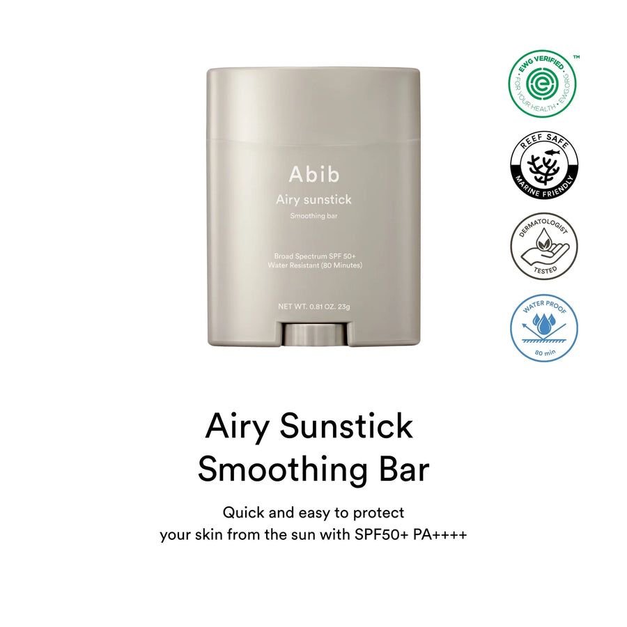 ABIB Airy Sunstick Smoothing Bar SPF50+ PA++++ (27g) - CHERIPAI