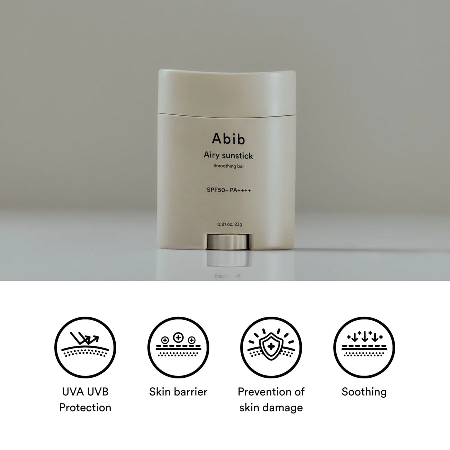 ABIB Airy Sunstick Smoothing Bar SPF50+ PA++++ (27g) - CHERIPAI