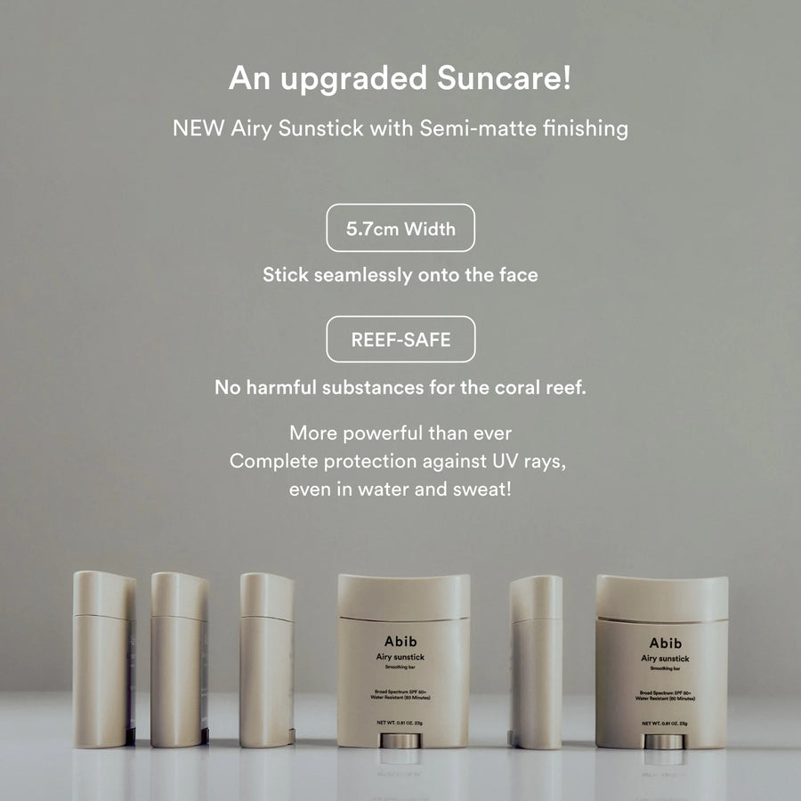 ABIB Airy Sunstick Smoothing Bar SPF50+ PA++++ (27g) - CHERIPAI