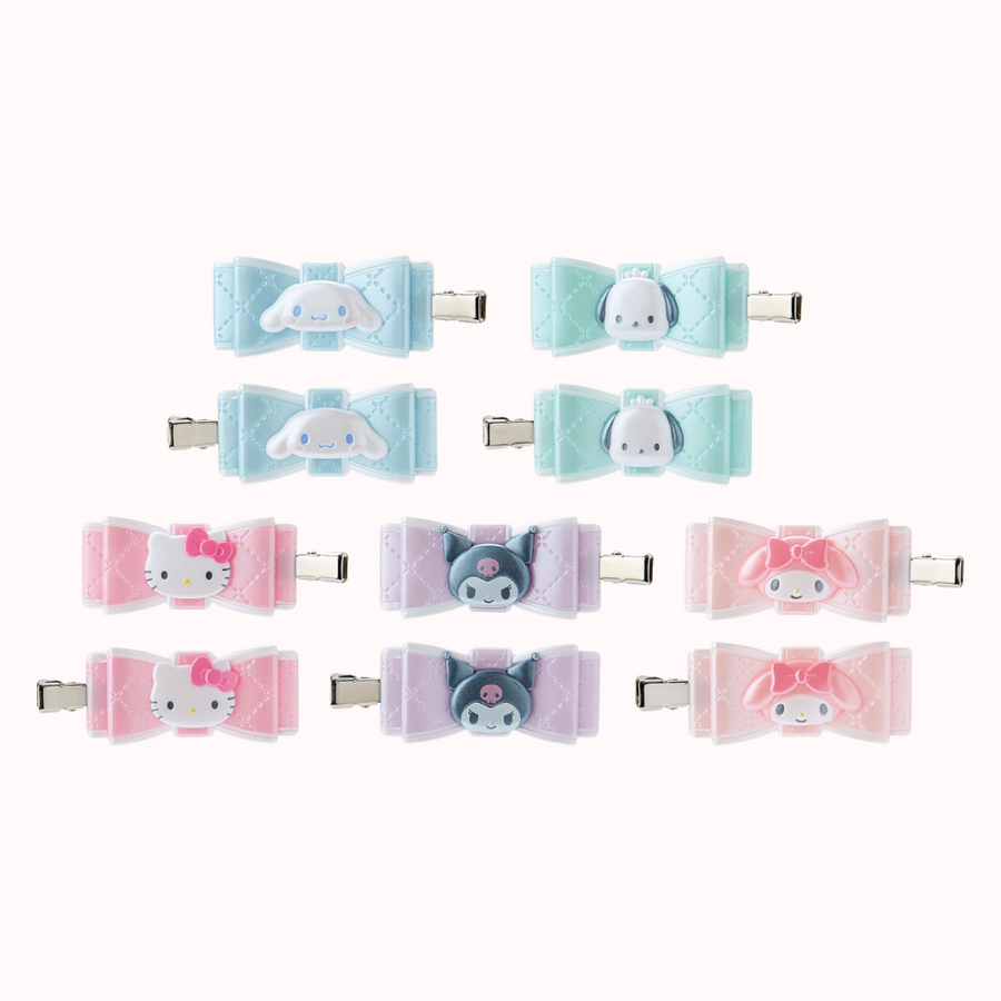 SANRIO Quilted Ribbon Hair Clip (5 Types)
