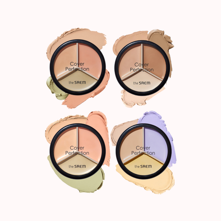 THE SAEM Cover Perfection Triple Pot Concealer - 4 Shades (13.5g)