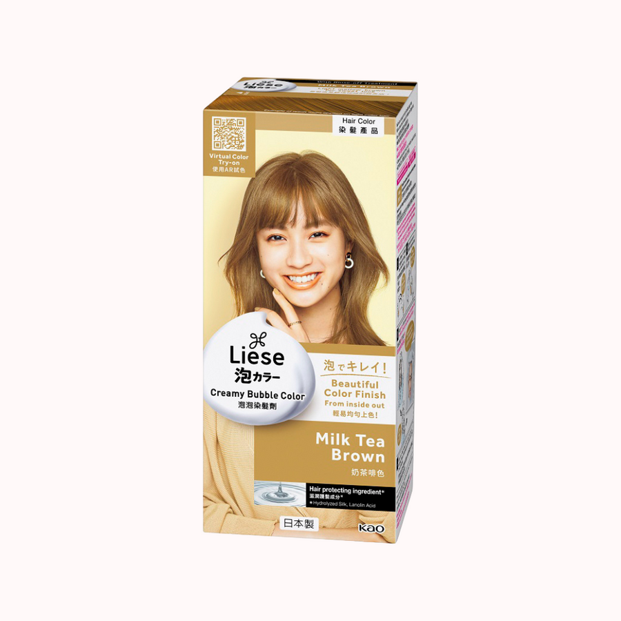 KAO LIESE Creamy Bubble Hair Color - Milk Tea Brown - CHERIPAI
