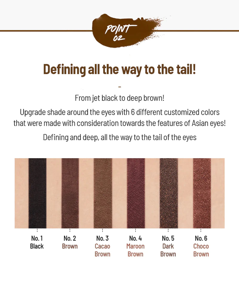 CLIO Sharp, So Simple Waterproof Pencil Liner - 5 Shades (0.14g) - CHERIPAI