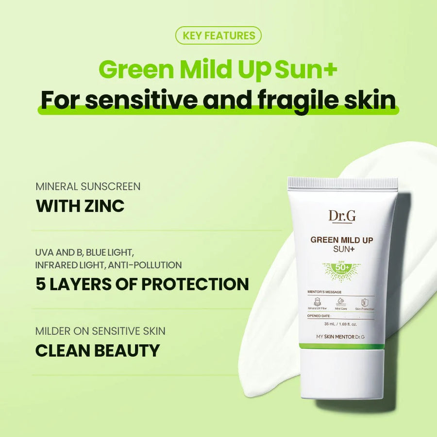 DR. G Green Mild Up Sun+ SPF 50+ PA++++ (50ml) - CHERIPAI