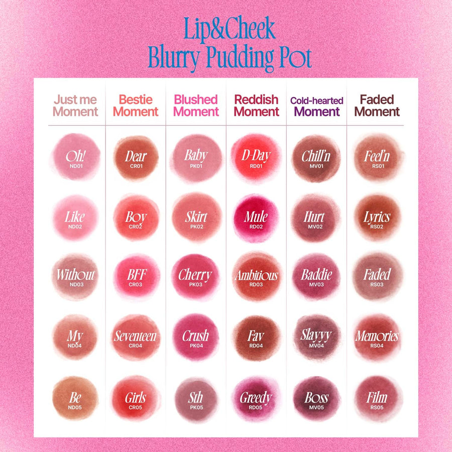 FWEE Lip & Cheek Blurry Pudding Pot (5g)