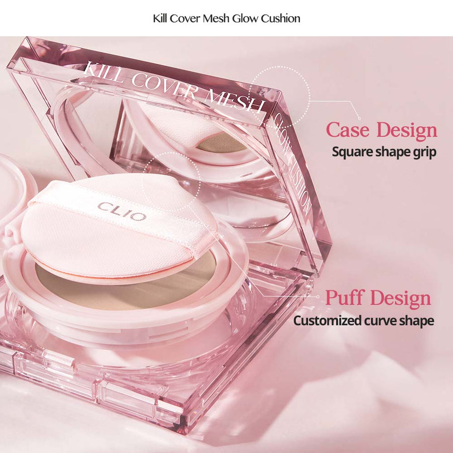 CLIO Kill Cover Mesh Glow Cushion Set (+ Refill) - 3 Shades - CHERIPAI