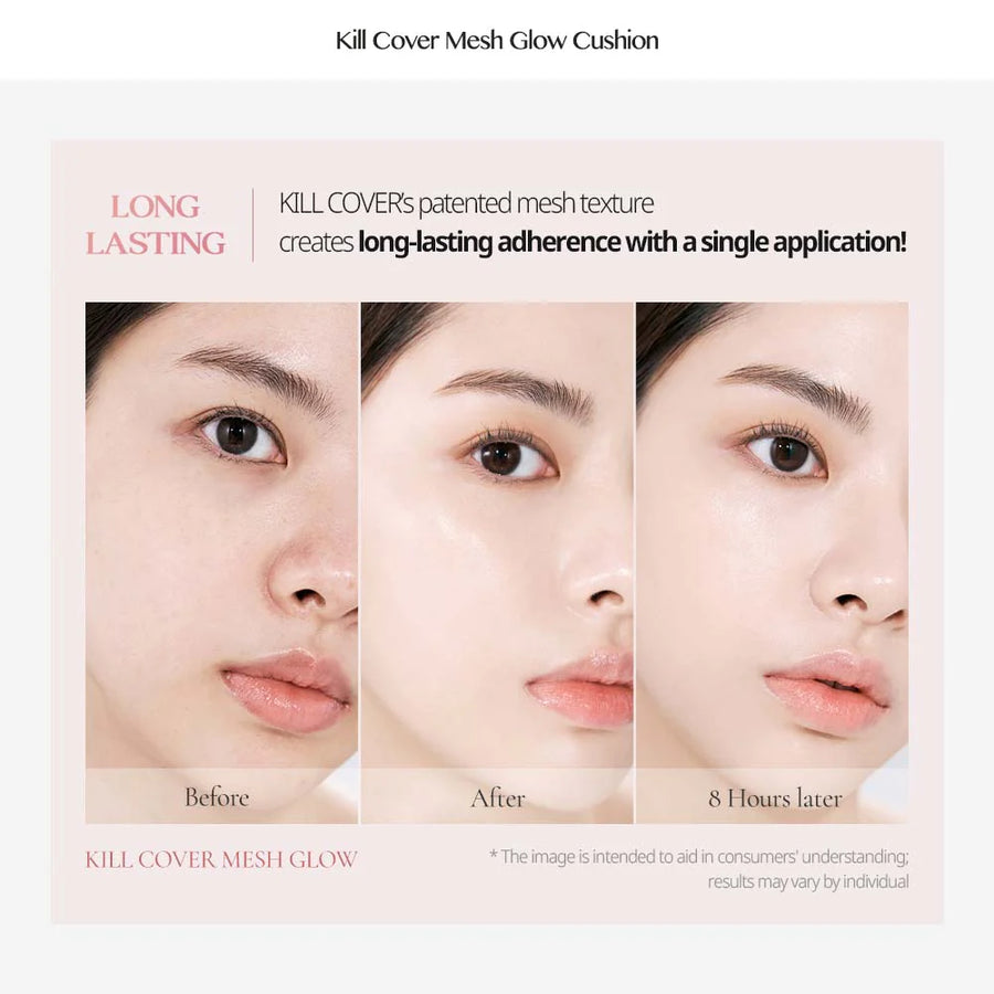 CLIO Kill Cover Mesh Glow Cushion Set (+ Refill) - 3 Shades - CHERIPAI