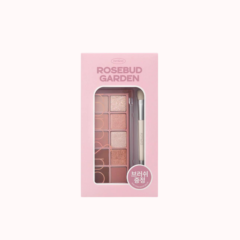 ROMAND Better Than Palette Dual Brush Set - 03 Rosebud Garden - CHERIPAI