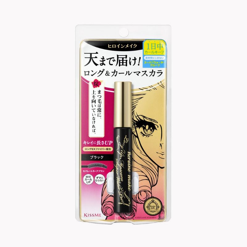 KISS ME HEROINE MAKE Prime Long Up Super Waterproof Mascara - 2 Types - CHERIPAI