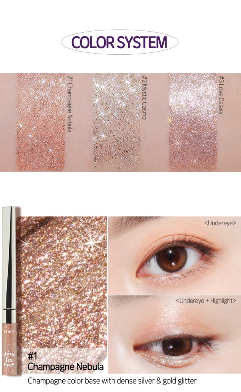 ETUDE Shine Fix Eyes Glitter - 3 Shades (2.5g)
