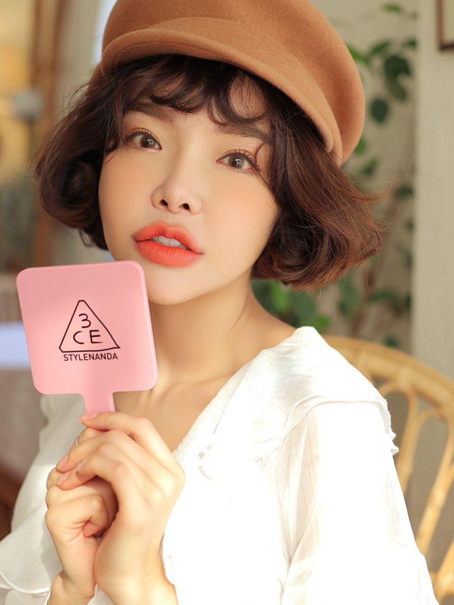 3CE - Mini Square Hand Mirror (Pink Rumour)