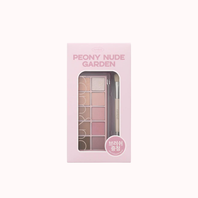 ROMAND Better Than Palette Dual Brush Set - 06 Peony Nude Garden - CHERIPAI