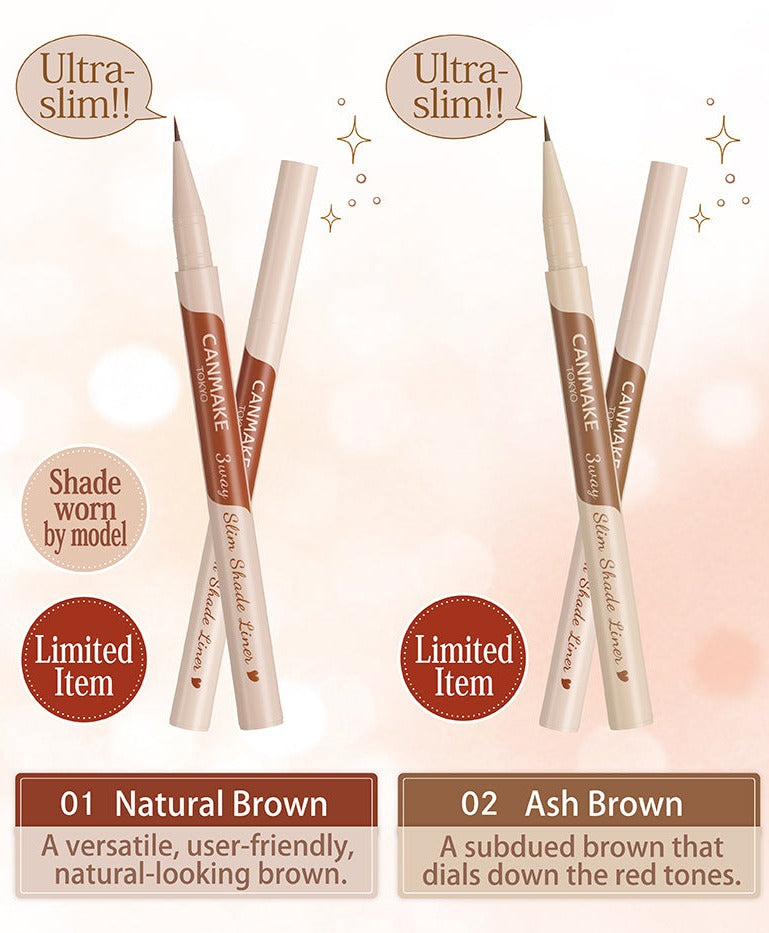 CANMAKE 3 Way Slim Shade Liner (2 Types)