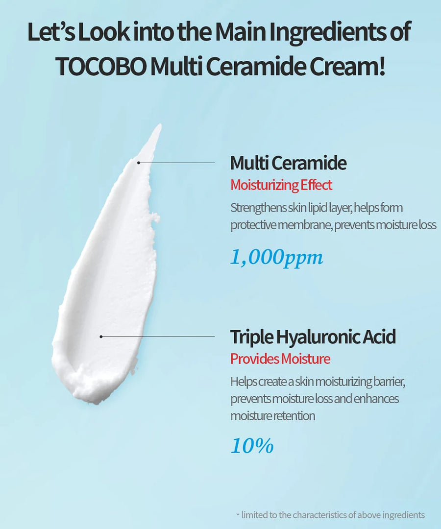 TOCOBO Multi Ceramide Cream (50ml) - CHERIPAI