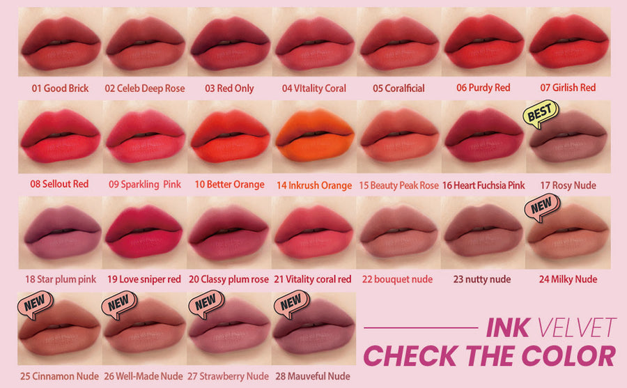 PERIPERA Ink The Velvet (14 Shades) - CHERIPAI