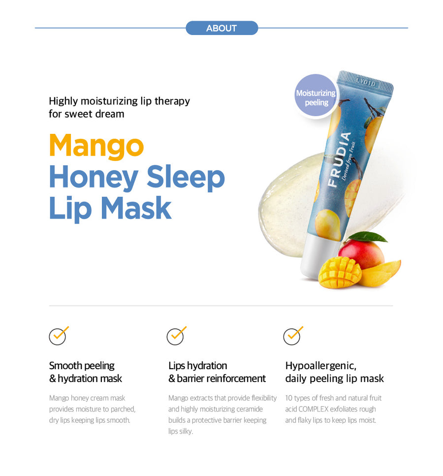 FRUDIA Mango Honey Lip Mask (10g) - CHERIPAI