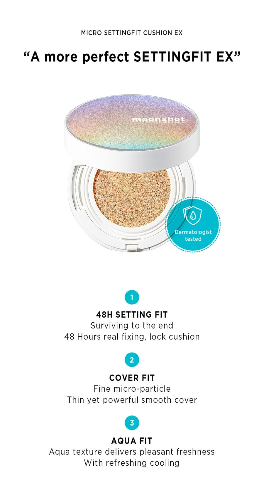 MOONSHOT Micro Settingfit Cushion EX (3 Shades) - CHERIPAI