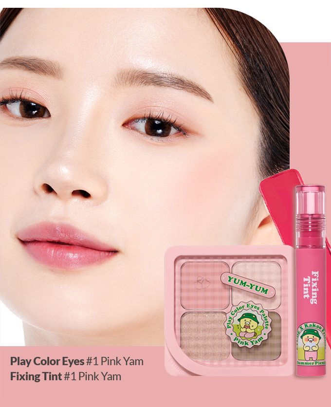 ETUDE #Kakao Friends Play Color Eyes - #1 Pink Yam