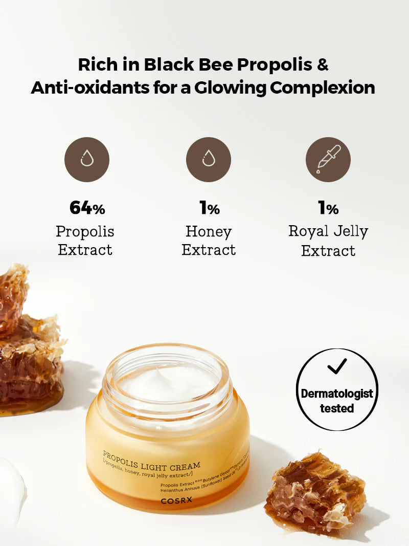 COSRX Full Fit Propolis Light Cream (65ml) - CHERIPAI