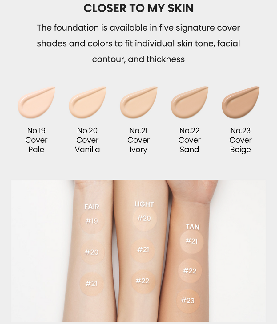 JAVIN DE SEOUL Wink Foundation Pact SPF 50+ PA+++ (5 Shades) - CHERIPAI