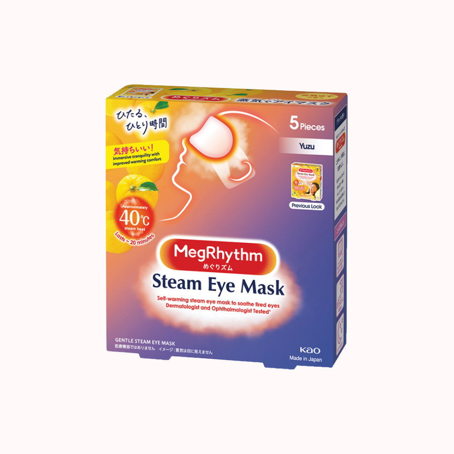 KAO MegRhythm Gentle Steam Eye Mask - Yuzu (Set of 5) - CHERIPAI