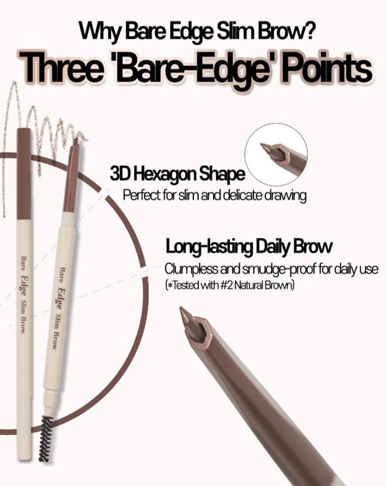 ETUDE Bare Edge Slim Brow (3 Types) - CHERIPAI